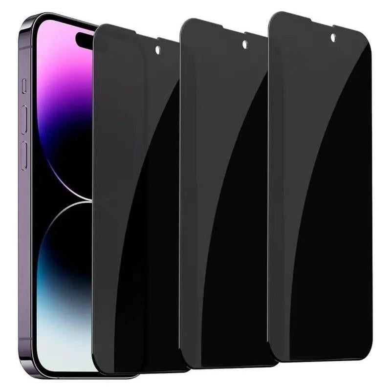 Tempered Glass Phone Screen Protector, 3 Counts Full Coverage Phone Screen Protective Film, Phone Accessories Compatible with Iphone 11 12 13 14 15 16 Pro Max