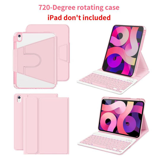 STWMOOCE Folding Wireless Keyboard with Case & Pencil Holder, 1 Set Gift, Protect Case with Stand for 10.9 Ipad Case Air4/5&11 Ipad Air(M2), Tablet Accessories, Tablet Keyboard, Digital Products